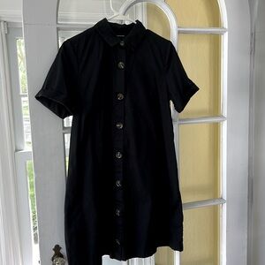 Who What Where Black Cotton Dress